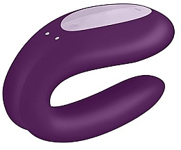 Вібратор для пар, фіолетовий - Satisfyer Double Joy Partner Vibrator Violet — фото N1