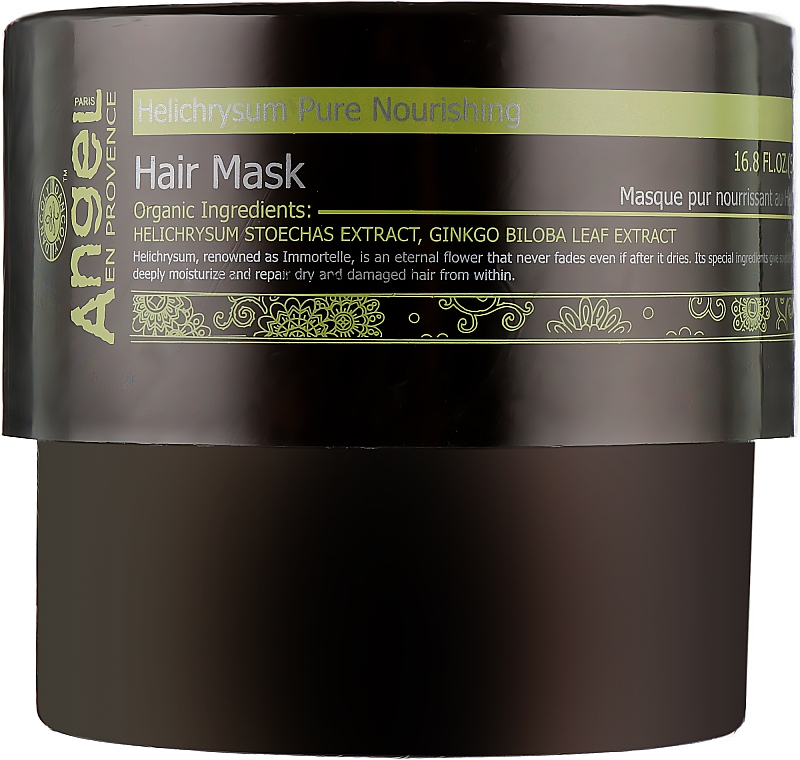 Питательная маска для волос с экстрактом бессмертника - Angel Professional Paris Provence Hair Mask