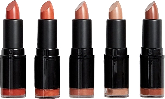 Набор из 5 помад для губ - Revolution Pro Lipstick Collection Burnt Nudes — фото N1
