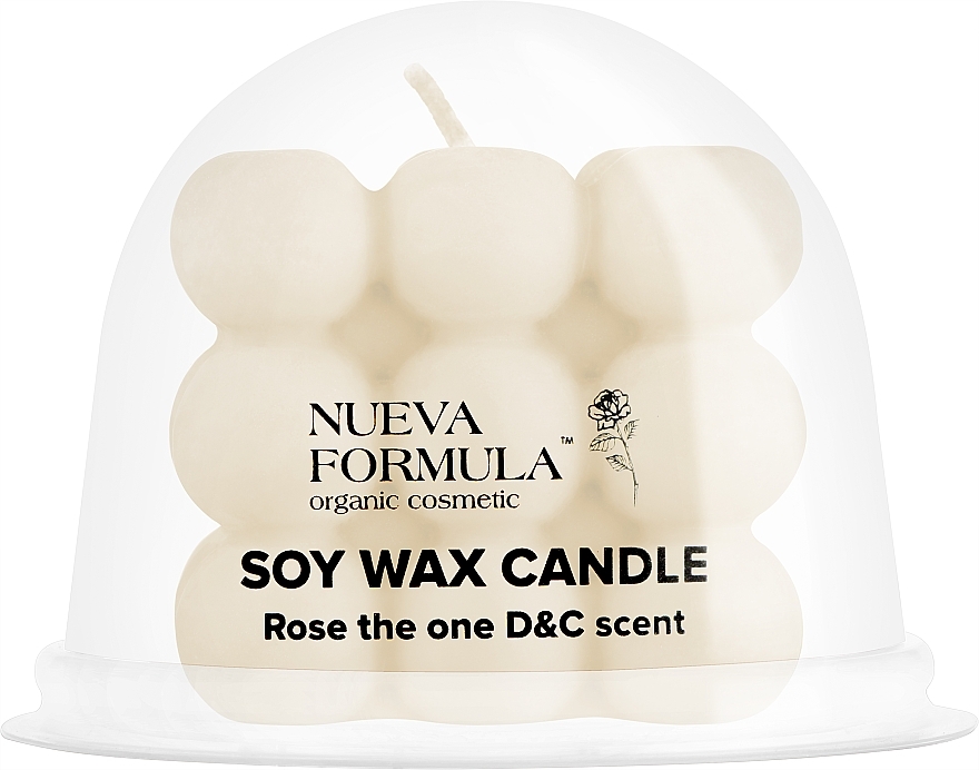 Ароматична свічка "Bubble ", Rose the one D&C - Nueva Formula Candle — фото N2