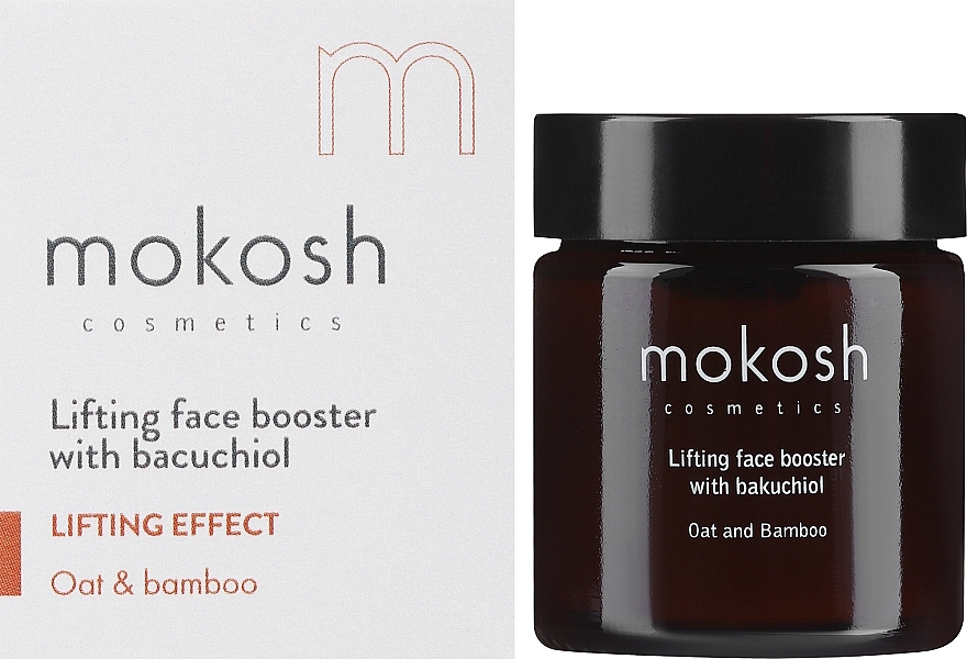 Ліфтинг-бустер для обличчя з бакучіолом, вівсом і бамбуком - Mokosh Cosmetics — фото N1