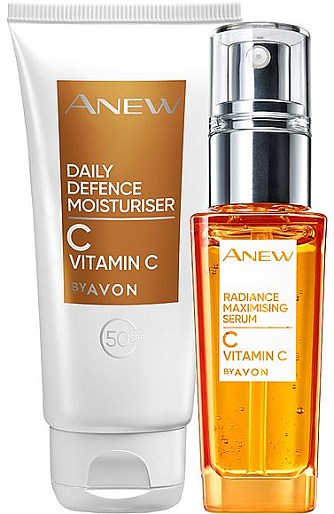 Набір - Avon Anew Vitamin C (ser/30ml + cr/50ml) — фото N1