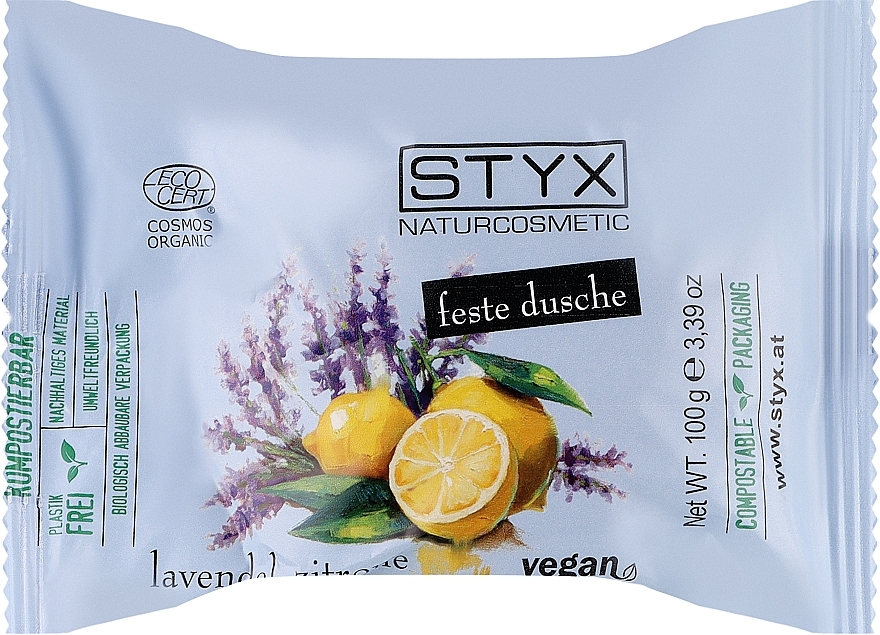 Твердое мыло для душа "Лаванда-лимон" - Styx Naturcosmetic Lavender-Lemon Solid Shower — фото N1