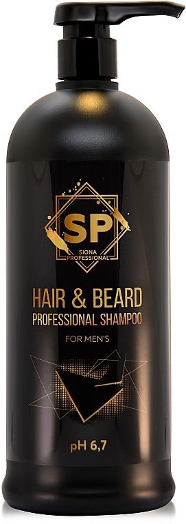 Профессиональный шампунь для мужчин - Siona Professional Hair And Beard — фото N1