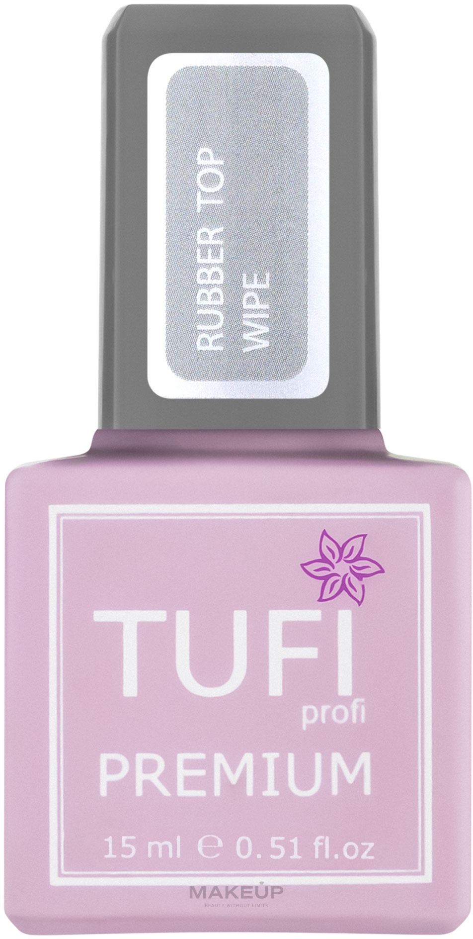 Топ каучуковий із липким шаром - Tufi Profi Premium Rubber Top Wipe — фото 15ml