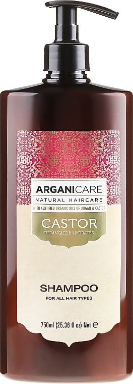 Шампунь для роста волос - Arganicare Castor Oil Shampoo — фото N3