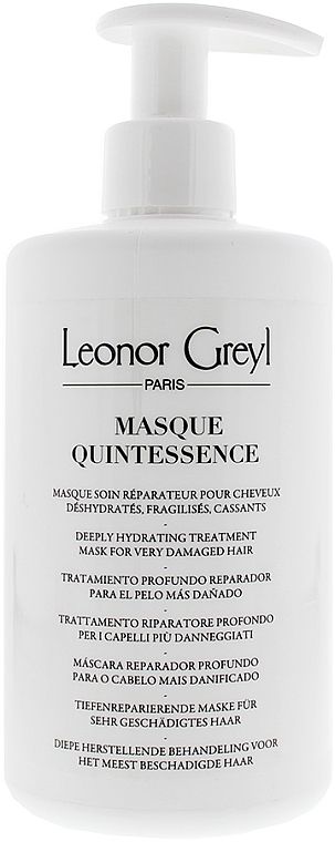 Восстанавливающая маска для очень поврежденных волос - Leonor Greyl Masque Quintessence (с помпой)