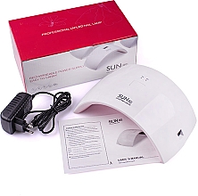 Лампа UV/LED, белая с розовым - Sun LED+UV Lamp 9C 24W — фото N4