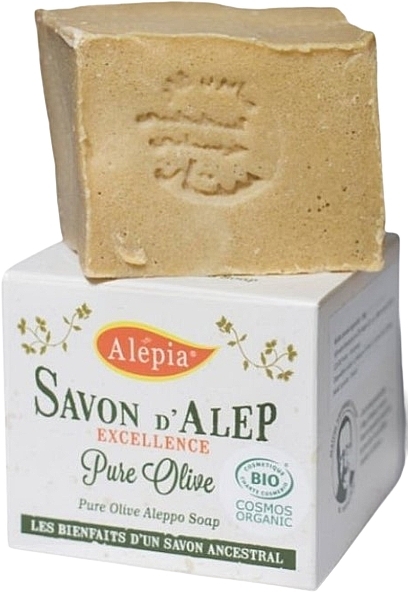 Мыло оливковое - Alepia Aleppo Excellence Pure Olive Soap — фото N1