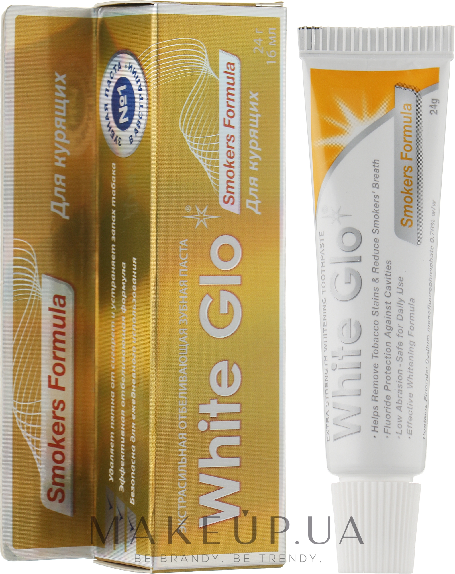 Отбеливающая зубная паста для курящих - White Glo Smokers Formula — фото 24g