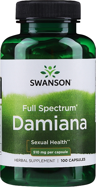 Пищевая добавка "Листья Дамианы" - Swanson Damiana — фото N1