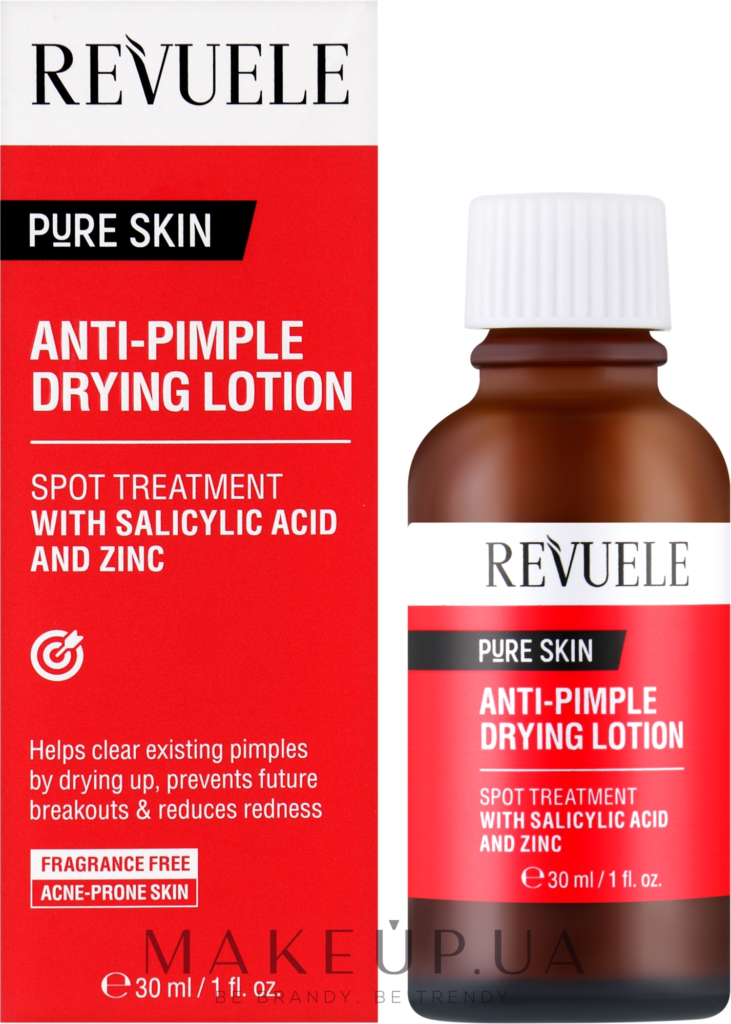 Лосьйон для підсушування прищів - Revuele Pure Skin Anti-Pimple Lotion — фото 30ml