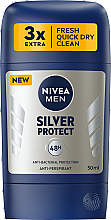 Парфумерія, косметика Дезодорант-стик антиперспірант "Срібний захист" для чоловіків - NIVEA MEN Silver Protect Deodorant Stick