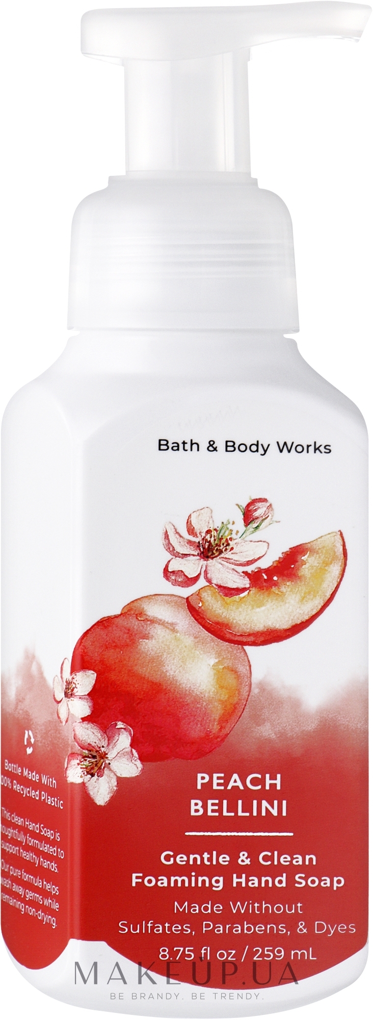 Мыло для рук - Bath & Body Works Peach Bellini Gentle Clean Foaming Hand Soap — фото 259ml