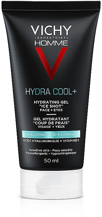 Увлажняющий гель с охлаждающим эффектом для лица и контура глаз - Vichy Homme Hydra Cool+ — фото N1