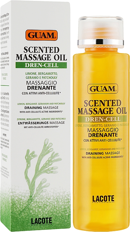 Ароматизированное массажное масло с дренажным эффектом - Guam Scented Massage Oil Dren-Cell — фото N2