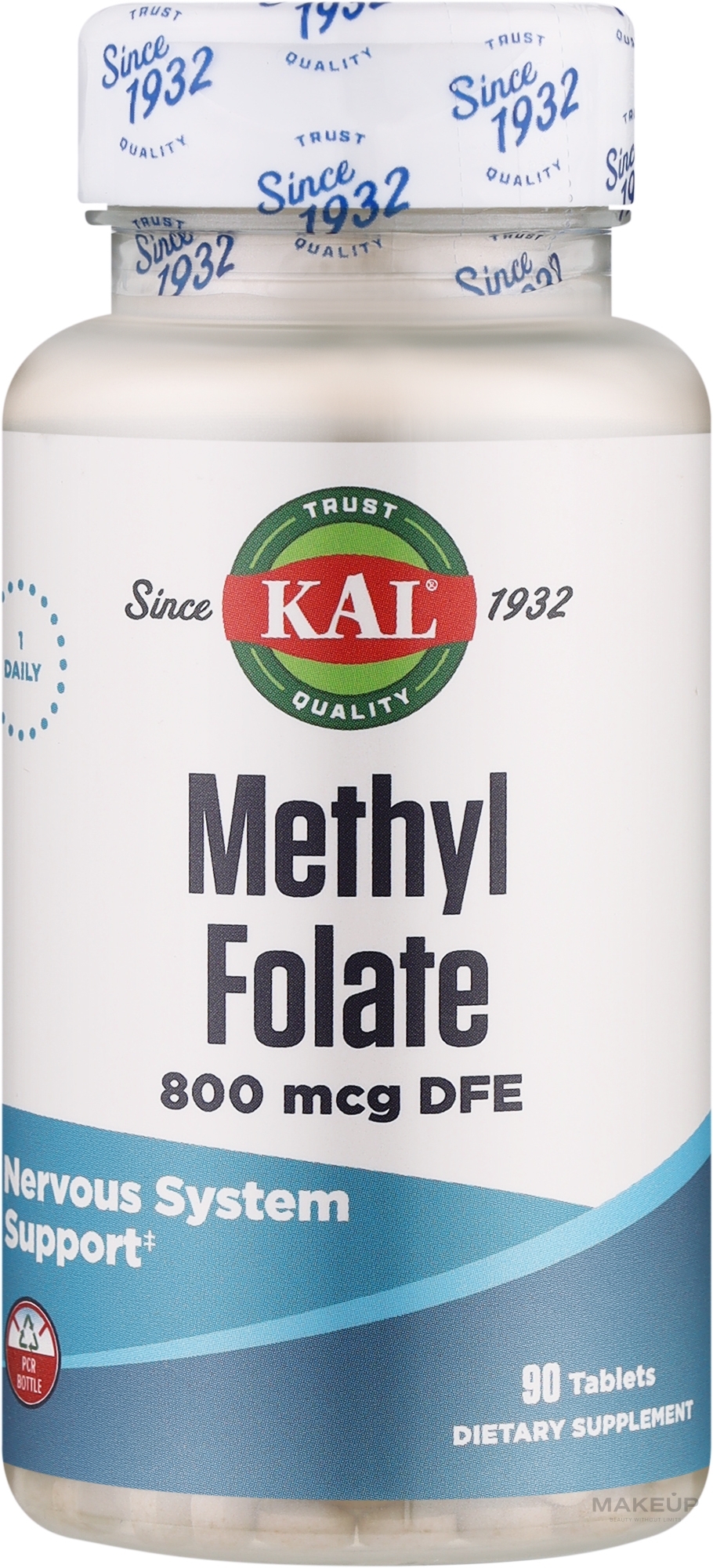 Пищевая добавка "Метилфолат" 800mcg - Kal Methyl Folate  — фото 90шт