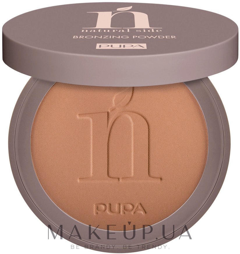 Бронзувальна пудра для обличчя - Pupa Natural Side Bronzing Powder — фото 003 - Intense Bronze