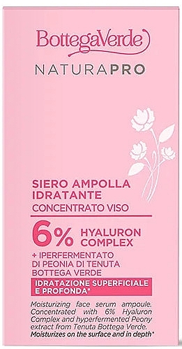 Увлажняющая сыворотка для лица - Bottega Verde Natura Pro Face Serum With 6% Hyaluron Complex — фото N2