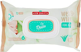 Парфумерія, косметика Вологі серветки для дітей з екстрактом алое, з клапаном - Dada With Aloe Extract Wipes