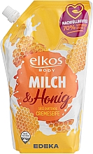 Парфумерія, косметика Рідке мило з екстрактами молока та меду - Elkos Body Soap (дойпак)