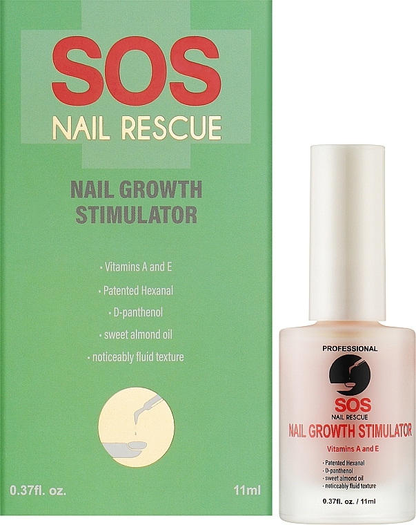 Стимулятор прискореного росту нігтів - SOS Nail Rescue Nail Growth Stimulator — фото N2