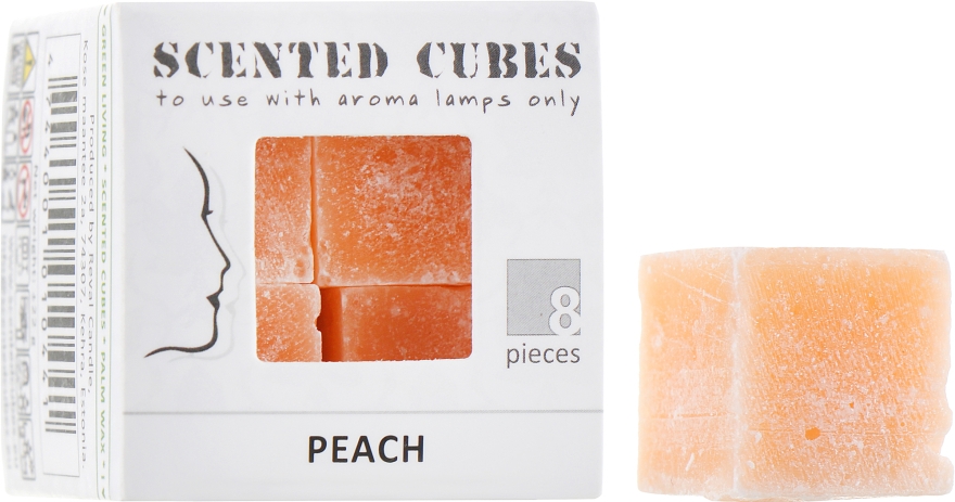 Аромакубики "Персик" - Scented Cubes Peach Candle — фото N1