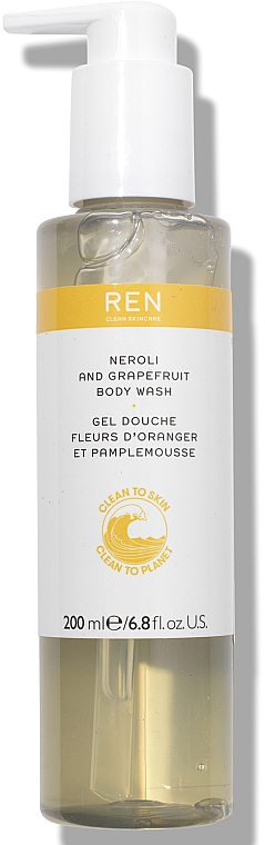 Гель для душу "Неролі й грейпфрут" - Ren Neroli And Grapefruit Body Wash — фото N2