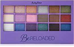 Палетка тіней для повік, 18 кольорів - Ruby Rose — фото N1