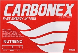 Енергетик, таблетки - Nutrend Carbonex — фото N1