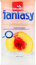 Влажные салфетки с ароматом персика и миндального молочка - Fantasy Beauty Premium — фото N1