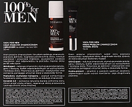 Набор - Dermika 100% For Men (f/cr/50ml + eye/cr/15ml) — фото N3