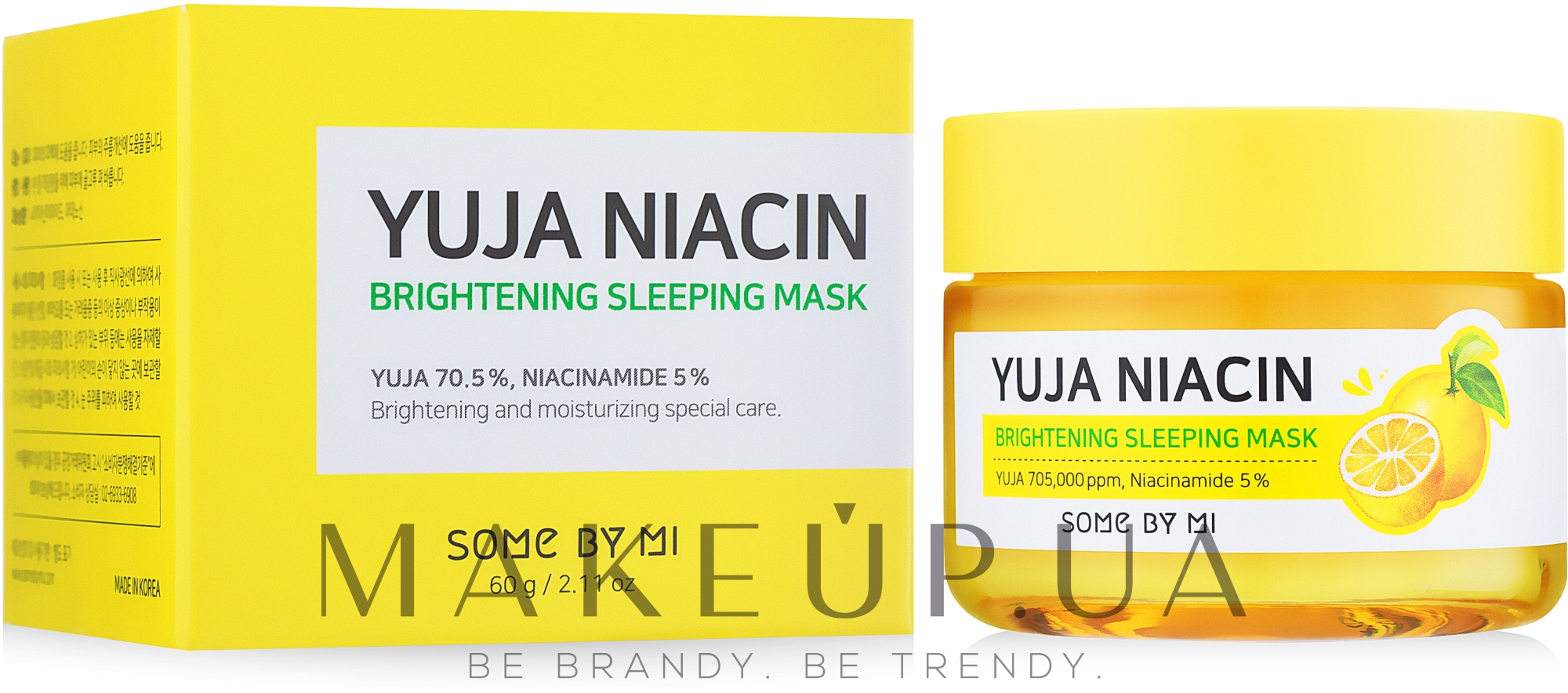 Ночная выравнивающая тон маска для лица - Some By Mi Yuja Niacin Brightening Sleeping — фото 60g