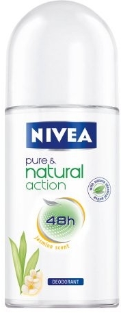 Дезодорант роликовый - NIVEA Pure & Natural Jasmine Deodorant Roll-On — фото N3