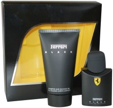 Духи, Парфюмерия, косметика Ferrari Black - Набор (edt 125ml + sh/gel 150ml)