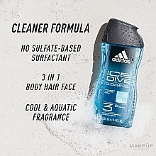 Adidas Ice Dive Body Hair Face - Гель для душа — фото N4