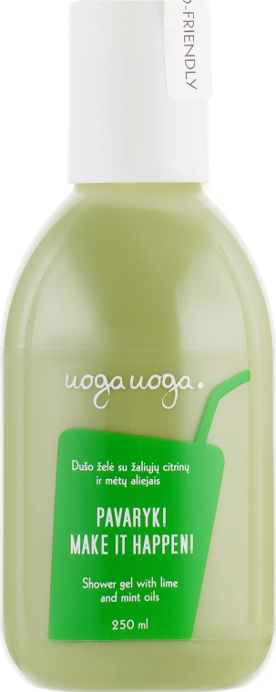 Гель для душа с лаймом и мятой для всех типов кожи - Uoga Uoga Natural Shower Gel Limes And Mint