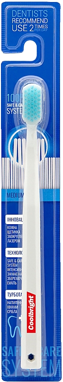 Зубная щетка - Coolbright Save & Care Medium Soft