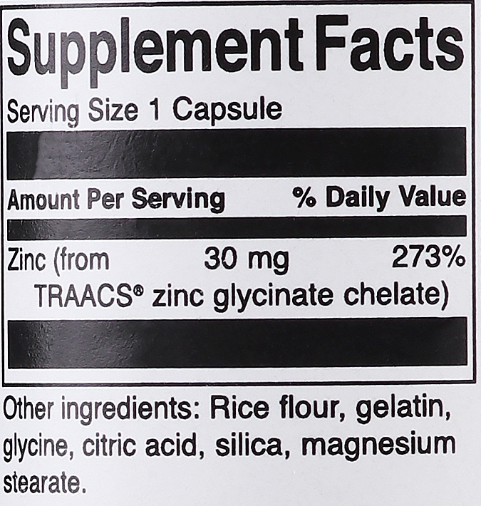 Харчова добавка "Хелатний цинк", 30 мг - Swanson Albion Chelated Zing — фото N3