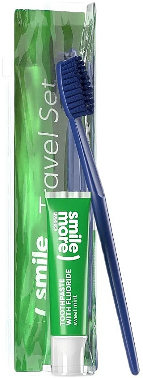 Набор - HiSkin Smile Travel Set Green (toothpaste/30ml + toothbrush + bag) — фото N1