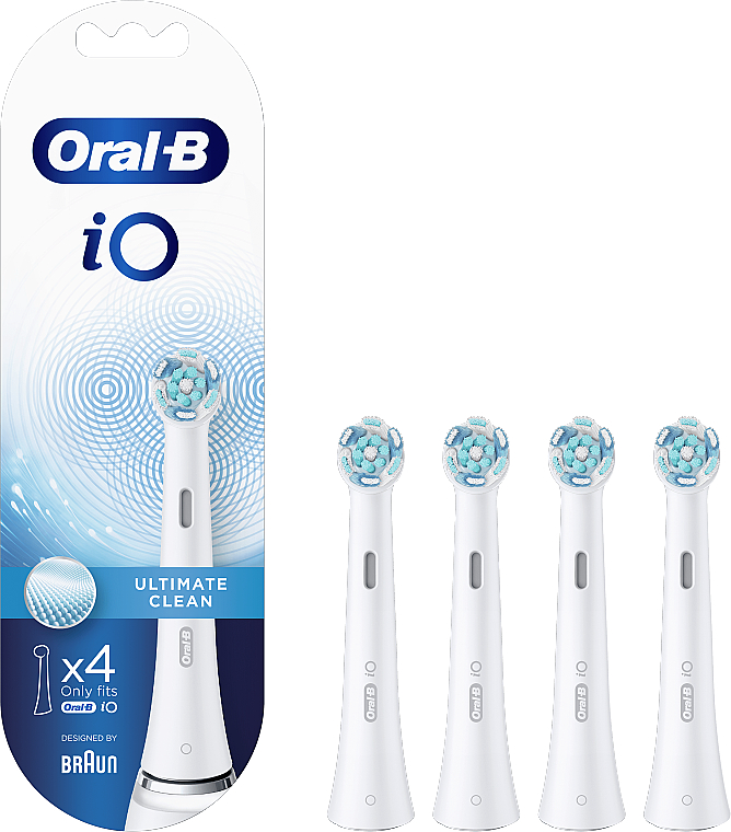 Насадки для электрической зубной щетки, белые - Oral-B Braun iO Ultimate Clean — фото N2