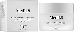 Антиоксидантный крем - Medik8 Daily Radiance Vitamin C C-Tetra SPF 30 — фото N2