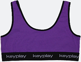 Комплект белья для женщин "Base Purple", топ + трусики-бикини, сиреневый - Keyplay — фото N2