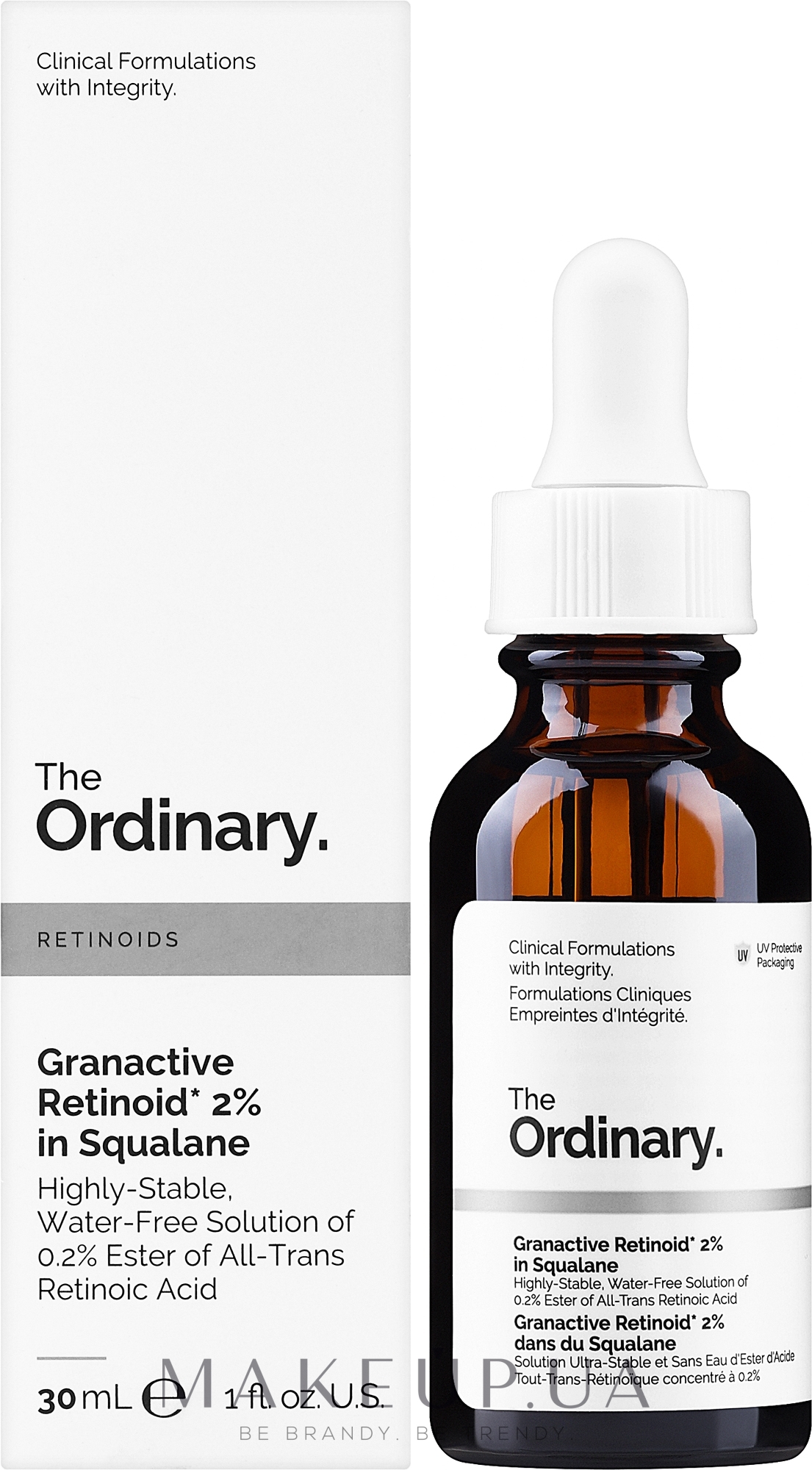 Емульсія-олія зі скваланом - The Ordinary Granactive Retinoid 2% in Squalane — фото 30ml