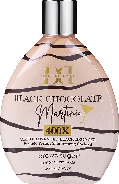Крем для солярію з мега-темними бронзатами, зародками пшениці і пептидами - Tan Incorporated Martini 400X Double Dark Black Chocolate — фото N1
