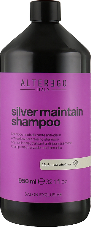 Шампунь от желтизны волос - Alter Ego Silver Maintain Shampoo — фото N5