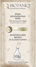 Парфумерія, косметика Регенерувальна маска зі слизом равлика - Biotaniqe Snail Repair Therapy Snail Regenerating Mask