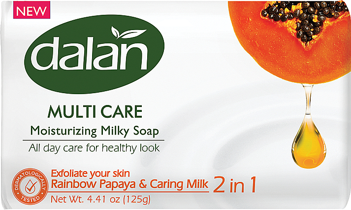 Мыло туалетное "Солнечная папайя и молоко" - Dalan Multi Care