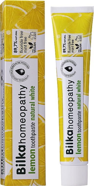 Гомеопатическая зубная паста "Лимон" - Bilka Homeopathy Lemon Toothpaste — фото N2