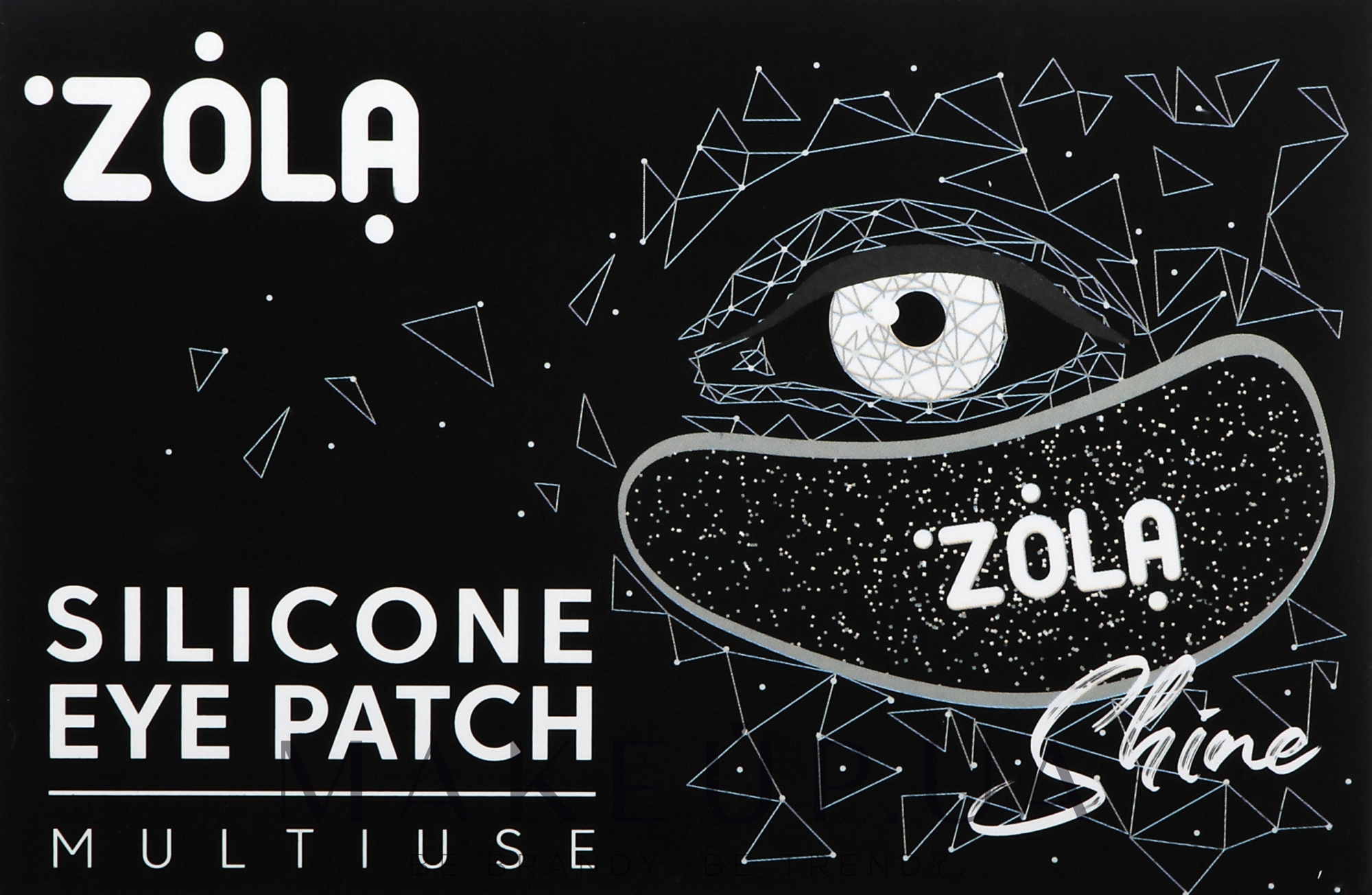 Патчи силиконовые многоразовые для глаз, черные - Zola Silicone Eye Patch Multiuse — фото 2шт